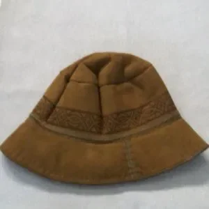 VTG Bucket Hat Simon Hemsedal  Handprint on lamb fur.  Made in Norway. Lamb Bucket | Eric Javits main image 4